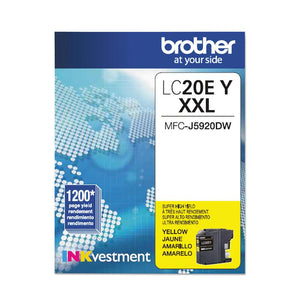 Absolute Toner LC20EYS YELLOW INK FOR MFCJ985DW 1.2K Brother Ink Cartridges
