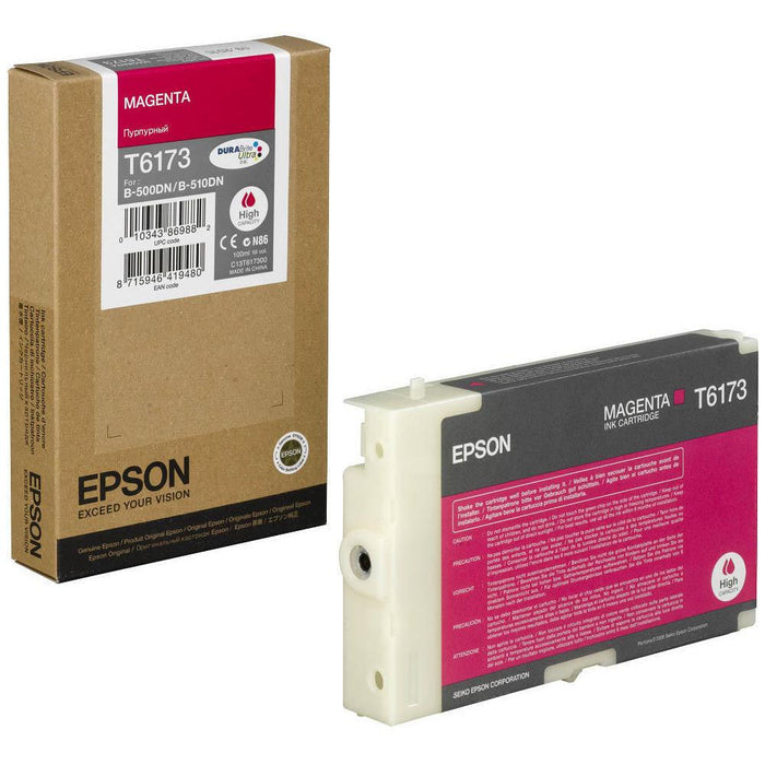 T617300 EPSON MAGENTA INK, HIGH CAPACITY, B500N