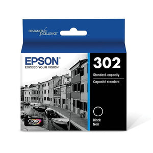 Absolute Toner T302020S EPSON T302 Claria Black Ink Standard Capacity, with Epson Ink Cartridges