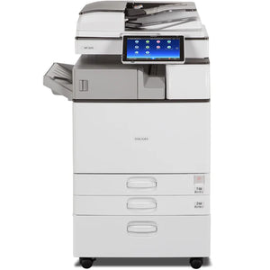 $49/Month Like New RICOH 11x17 MP 2555 Black And White Laser Multifunction Laser Printer (Copy, Print, Scan, Optional Fax) With Auto Duplex, Network, 1200 x 1200 DPI